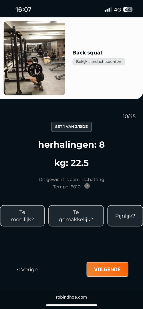 Online physical coaching app